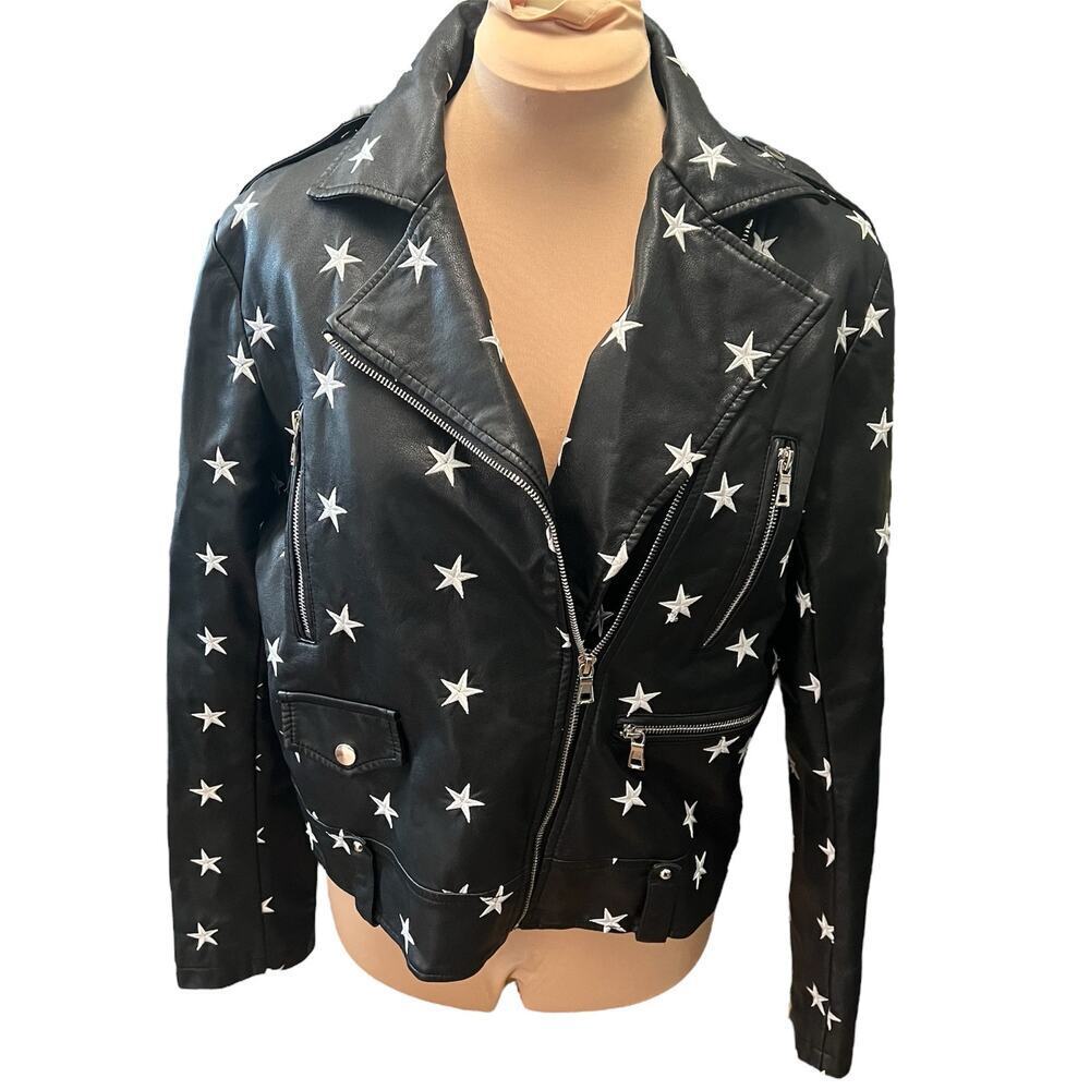 Noize Black Star-Patterned Jacket - image 1
